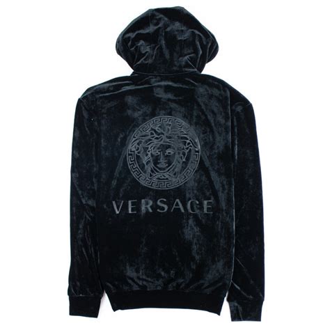 versace blue hoodie